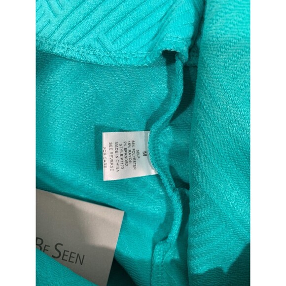 NWT Seen Be Seen Medium (M) Blue Soft Overall Shorts Adjustable Strap Boutique - Picture 8 of 14